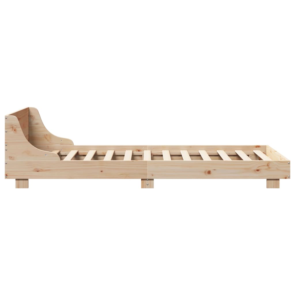 Letto senza Materasso 90x190 cm in Legno Massello di Pino | homemem39