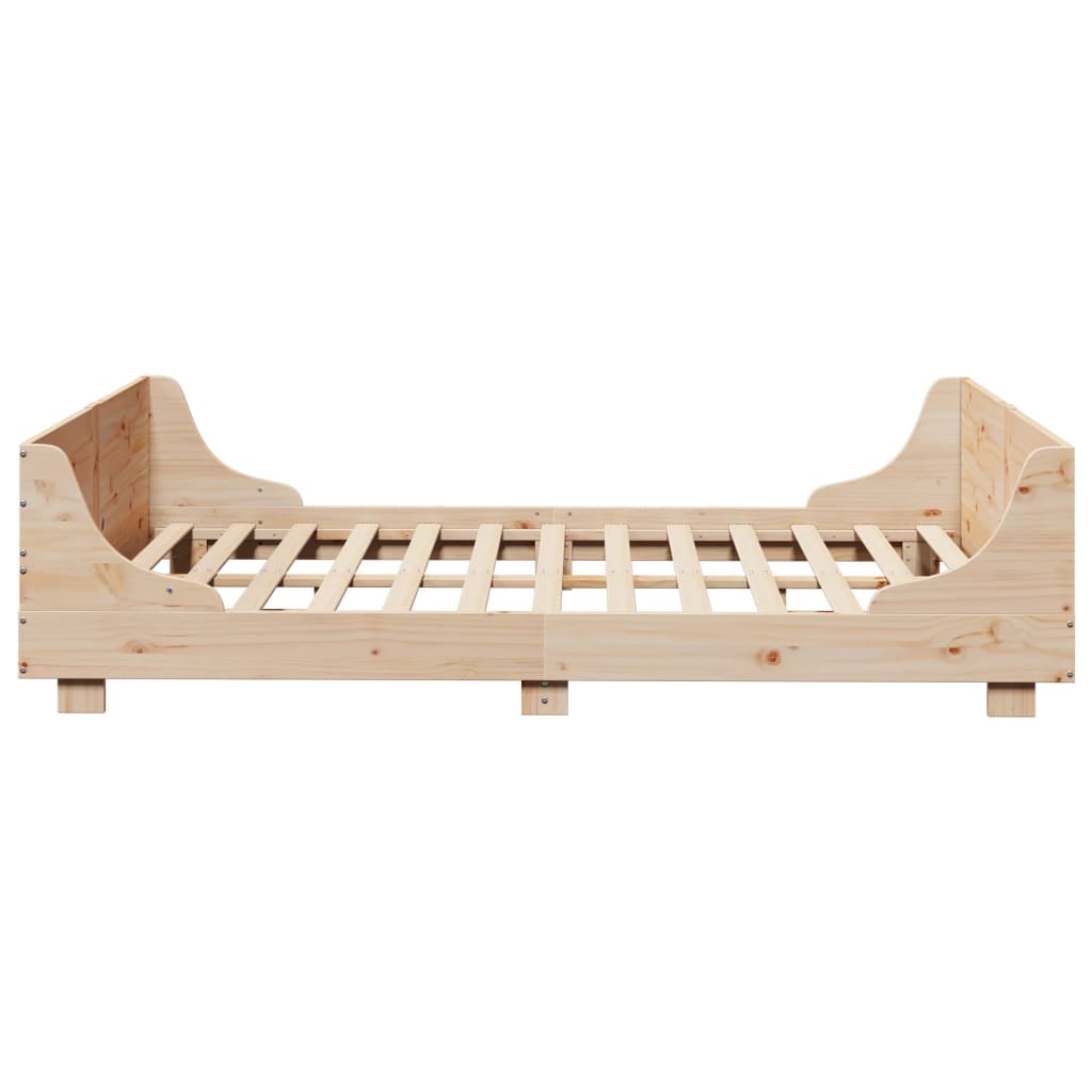 Letto senza Materasso 120x200 cm in Legno Massello di Pino | homemem39