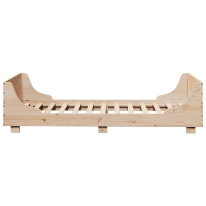 Letto senza Materasso 90x200 cm in Legno Massello di Pino - homemem39