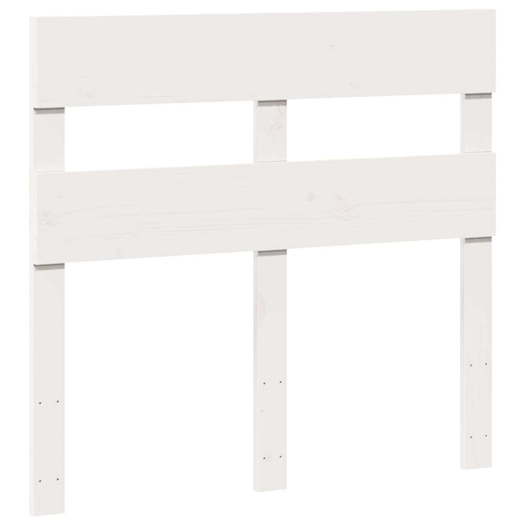 Letto senza Materasso Bianco 90x200 cm Legno Massello di Pino | homemem39