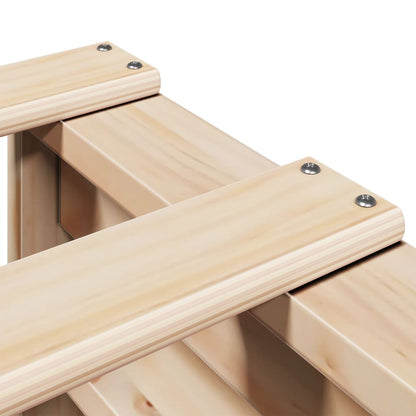 Giroletto senza Materasso 100x200 cm in Legno Massello di Pino - homemem39