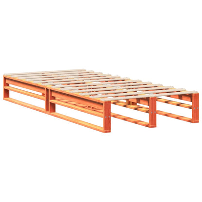 Letto senza Materasso Marrone Cera 100x200 cm in Legno di Pino | homemem39
