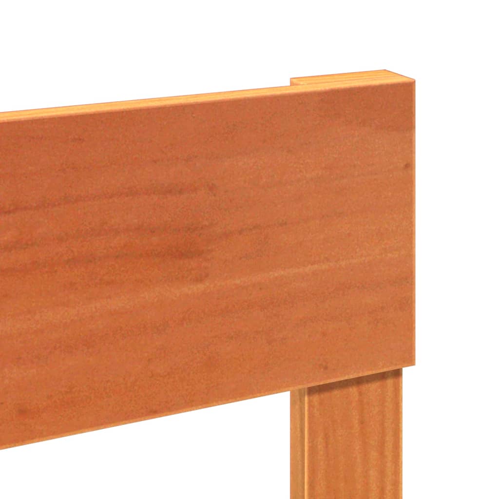 Letto senza Materasso Marrone Cera 100x200 cm in Legno di Pino | homemem39