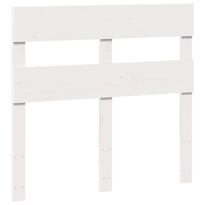 Letto senza Materasso Bianco 75x190 in Legno Massello di Pino | homemem39