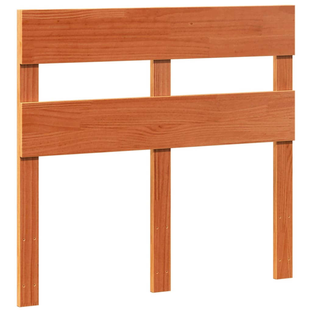 Letto senza Materasso Marrone Cera 90x190 cm in Legno di Pino | homemem39