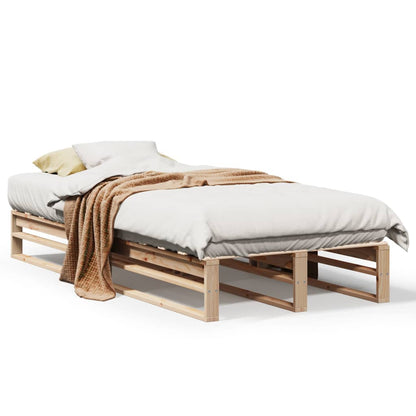 Letto senza Materasso 90x200 cm in Legno Massello di Pino | homemem39