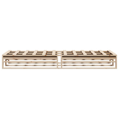Letto senza Materasso 90x200 cm in Legno Massello di Pino | homemem39