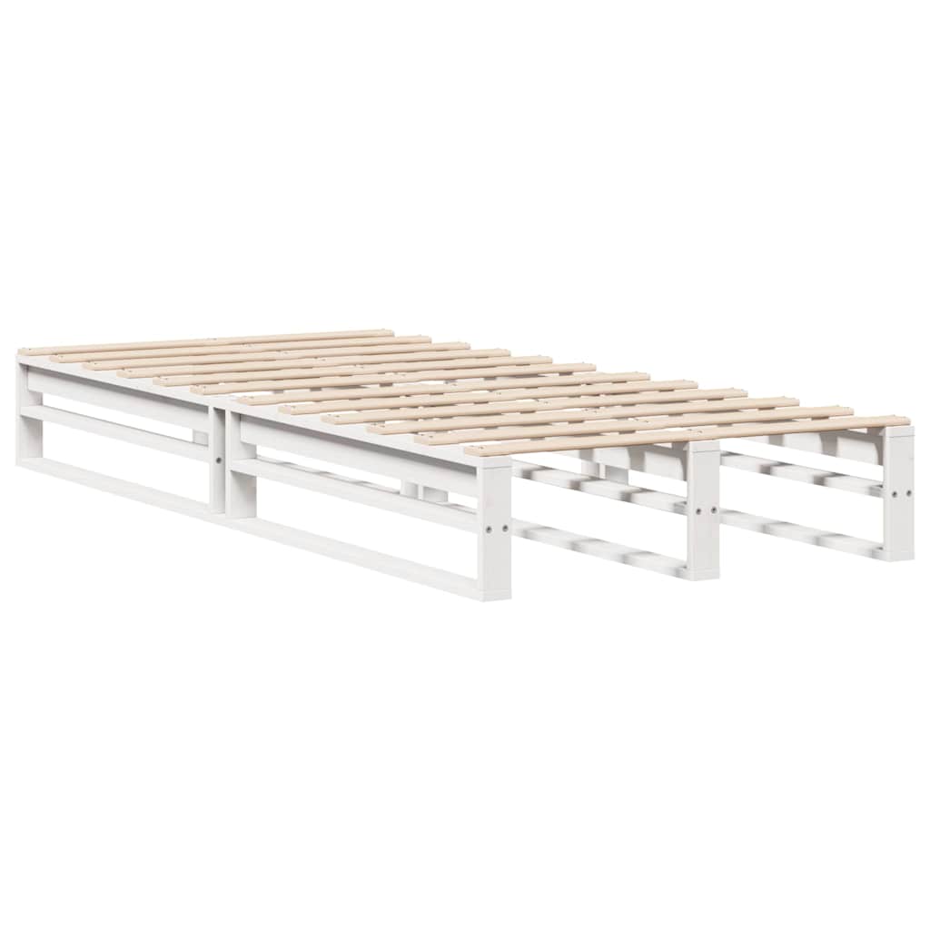 Letto senza Materasso Bianco 90x200 cm Legno Massello di Pino | homemem39
