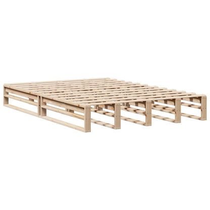 Letto senza Materasso 140x200 cm in Legno Massello di Pino | homemem39