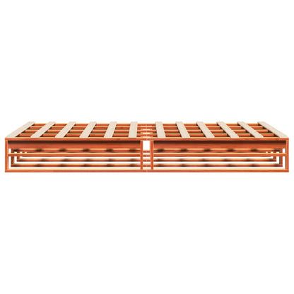 Giroletto senza Materasso Marrone Cera 140x200cm Massello Pino | homemem39