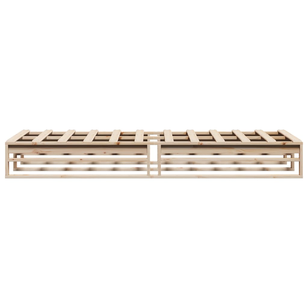 Letto senza Materasso 90x190 cm in Legno Massello di Pino | homemem39