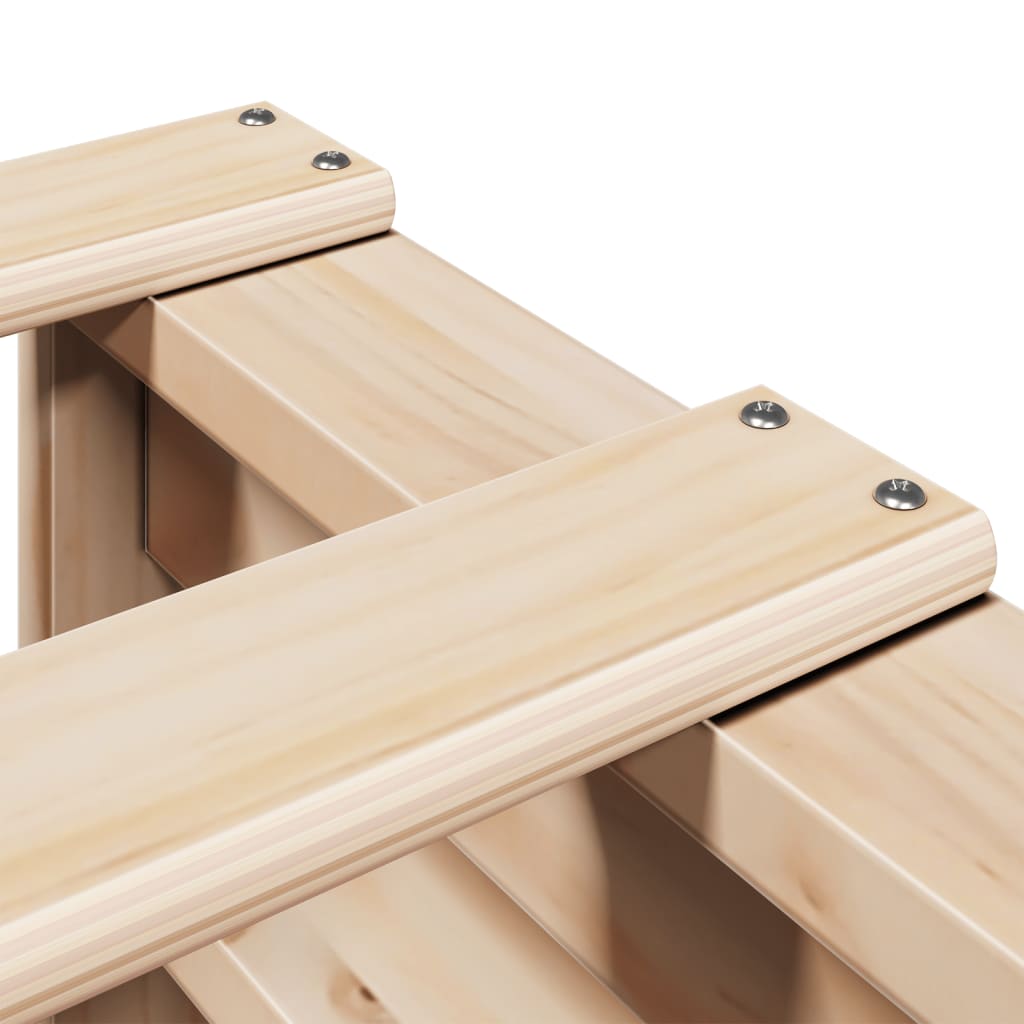 Letto senza Materasso 120x190 cm in Legno Massello di Pino - homemem39