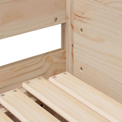 Divano Letto con Letto Estraibile 80x200cm Legno Massello Pino - homemem39