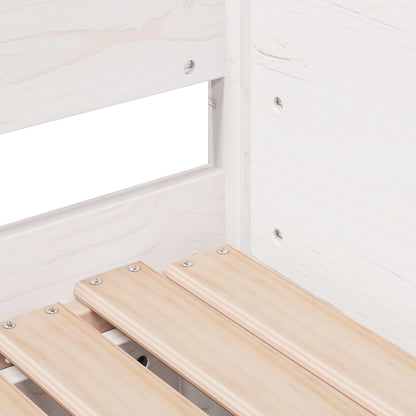 Divano Letto con Letto Estraibile Bianco 90x200cm Massello Pino - homemem39