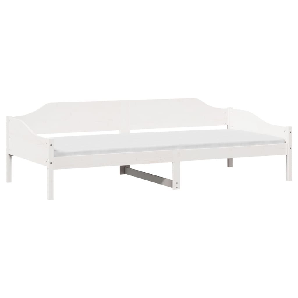 Giroletto senza Materasso Bianco 80x200 cm Legno Massello Pino | homemem39