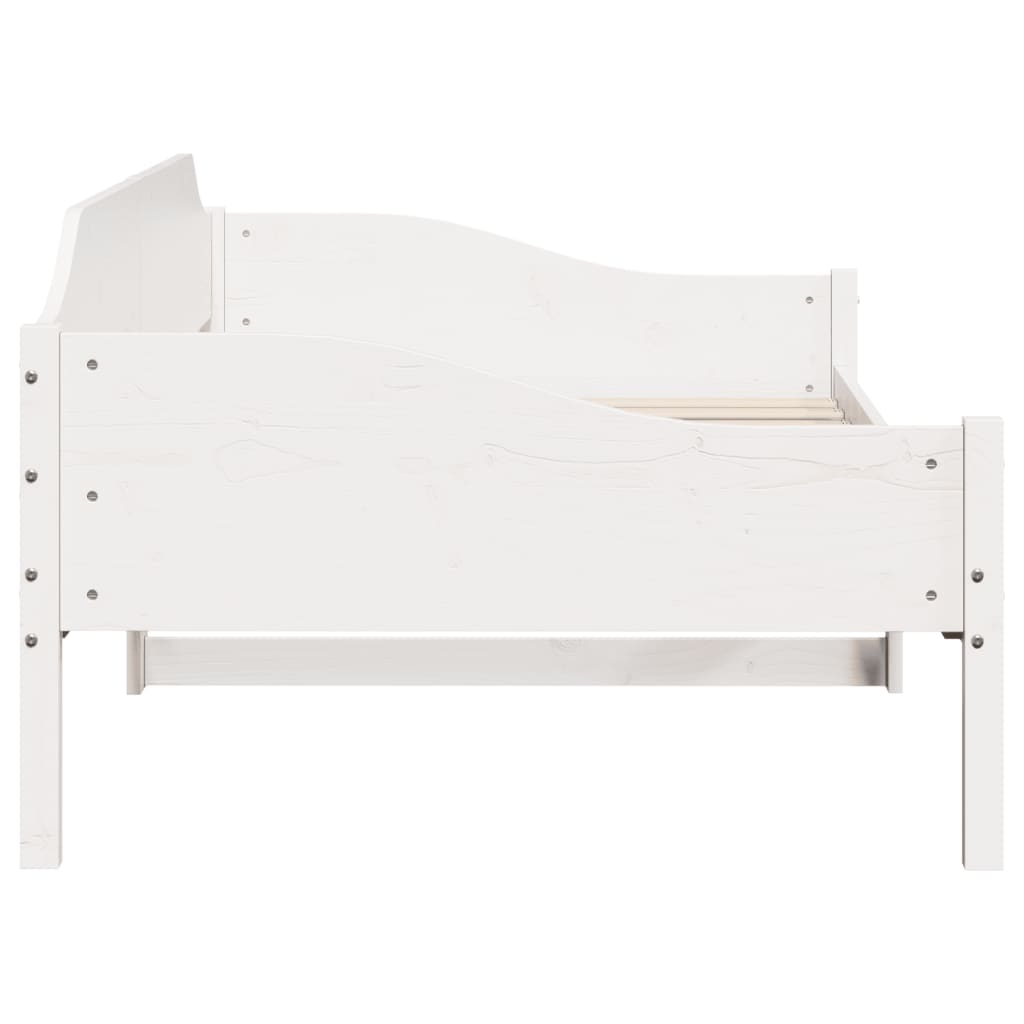 Giroletto senza Materasso Bianco 80x200 cm Legno Massello Pino | homemem39
