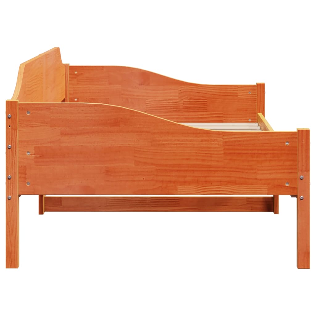 Letto senza Materasso Marrone Cera 80x200 cm Legno di Pino | homemem39