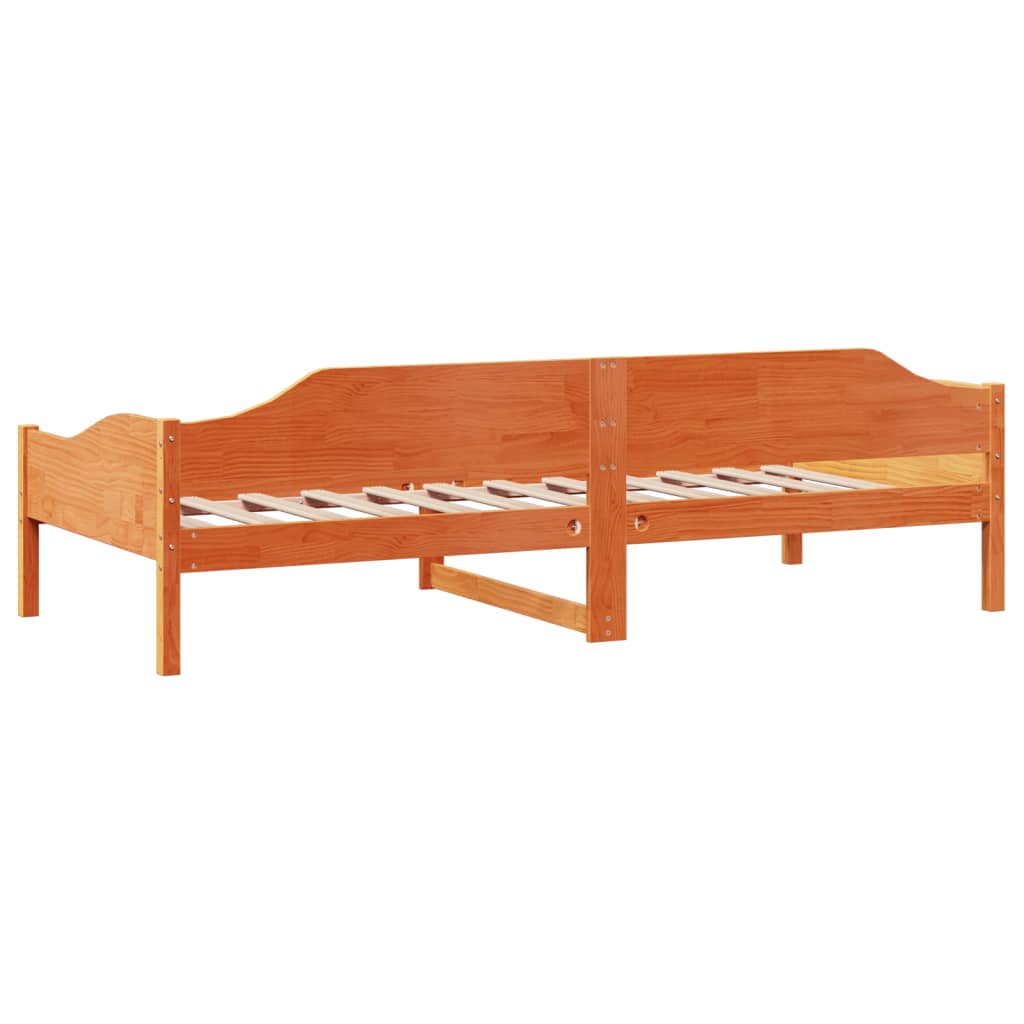 Letto senza Materasso Marrone Cera 80x200 cm Legno di Pino - homemem39