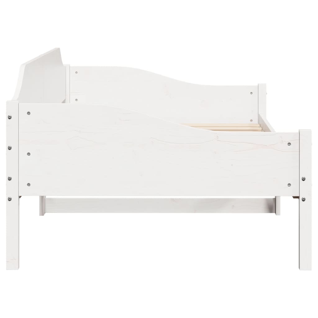 Letto senza Materasso Bianco 90x200 cm Legno Massello di Pino - homemem39