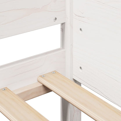 Letto senza Materasso Bianco 90x200 cm Legno Massello di Pino | homemem39
