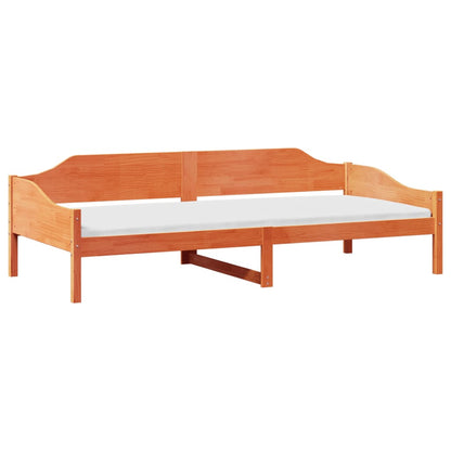 Letto senza Materasso Marrone Cera 90x200 cm Legno di Pino | homemem39