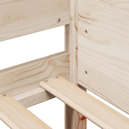 Letto senza Materasso 90x190 cm in Legno Massello di Pino - homemem39