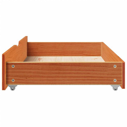 Cassettoni per Letto 2pz Marrone Cera 95x55x17 cm Legno di Pino | homemem39