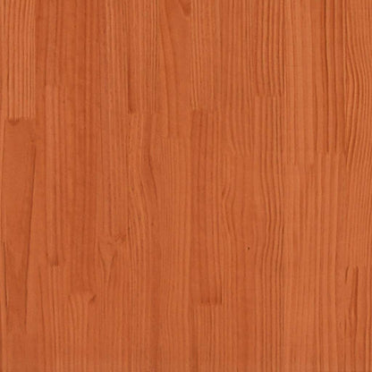 Cassettoni per Letto 2pz Marrone Cera 75x55x17 cm Legno di Pino
