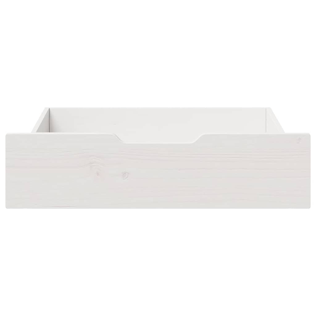 Cassettoni da Letto 2 pz Bianchi 65x55x17 cm in Legno di Pino | homemem39