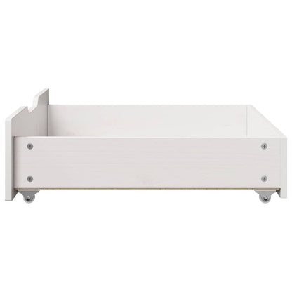 Cassettoni da Letto 2 pz Bianchi 65x55x17 cm in Legno di Pino | homemem39