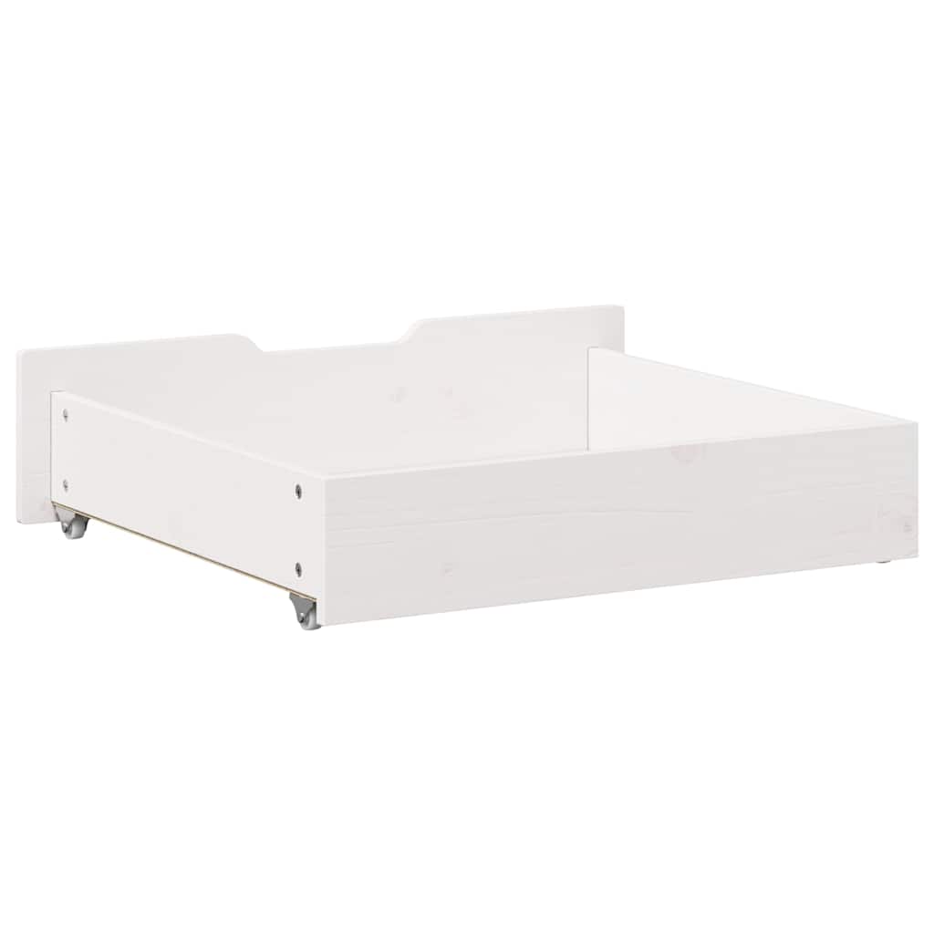 Cassettoni da Letto 2 pz Bianchi 65x55x17 cm in Legno di Pino | homemem39