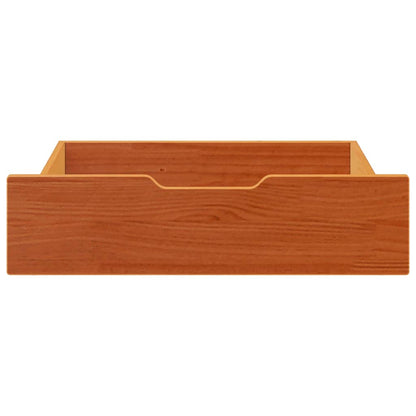 Cassettoni per Letto 2pz Marrone Cera 65x55x17 cm Legno di Pino | homemem39