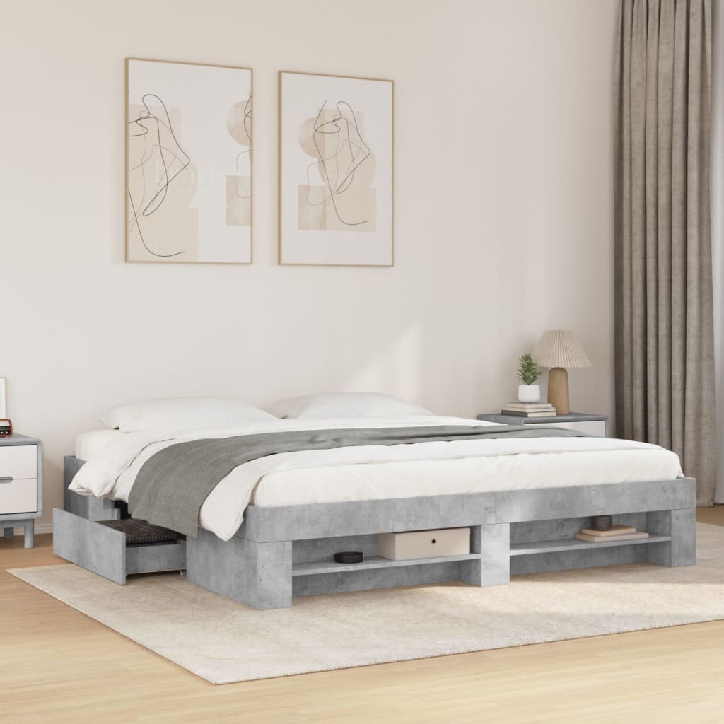 Giroletto Grigio Cemento 200x200 cm in Legno Multistrato - homemem39