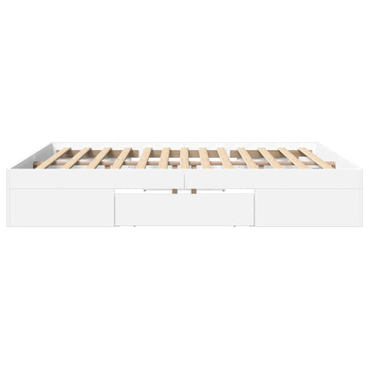Giroletto senza Materasso Bianco 180x200 cm Legno Multistrato