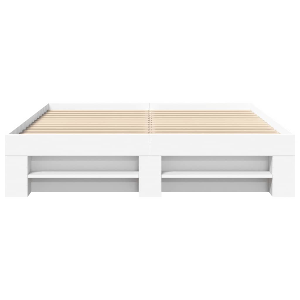 Giroletto senza Materasso Bianco 160x200cm in Legno Multistrato