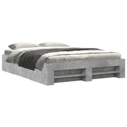 Giroletto senza Materasso Grigio Cemento 160x200cm Truciolato