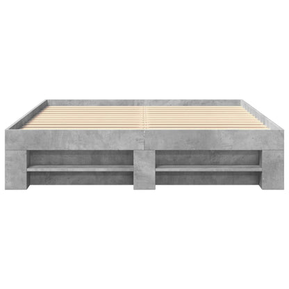 Giroletto senza Materasso Grigio Cemento 160x200cm Truciolato
