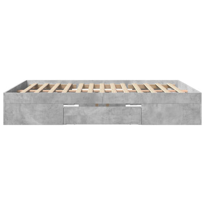 Giroletto senza Materasso Grigio Cemento 160x200cm Truciolato