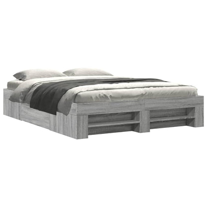 Giroletto senza Materasso Grigio Sonoma 160x200 cm Truciolato | homemem39