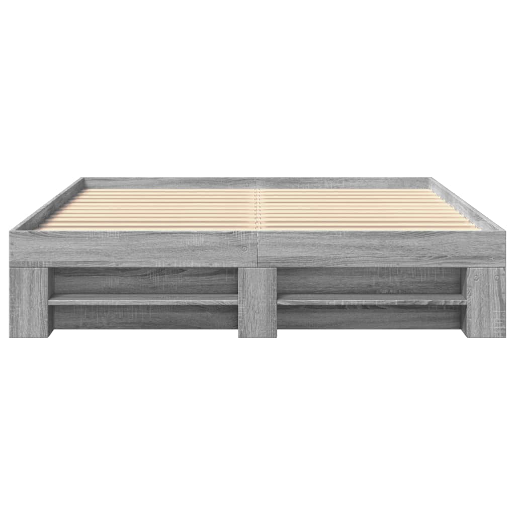 Giroletto senza Materasso Grigio Sonoma 160x200 cm Truciolato | homemem39