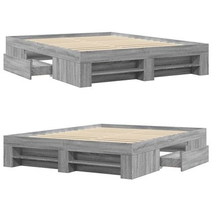 Giroletto Grigio Sonoma 150x200 cm in Legno Multistrato