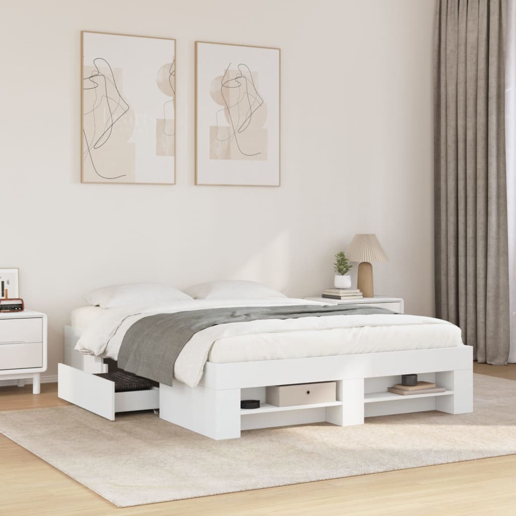 Giroletto Bianco 140x200 cm in Legno Multistrato | homemem39