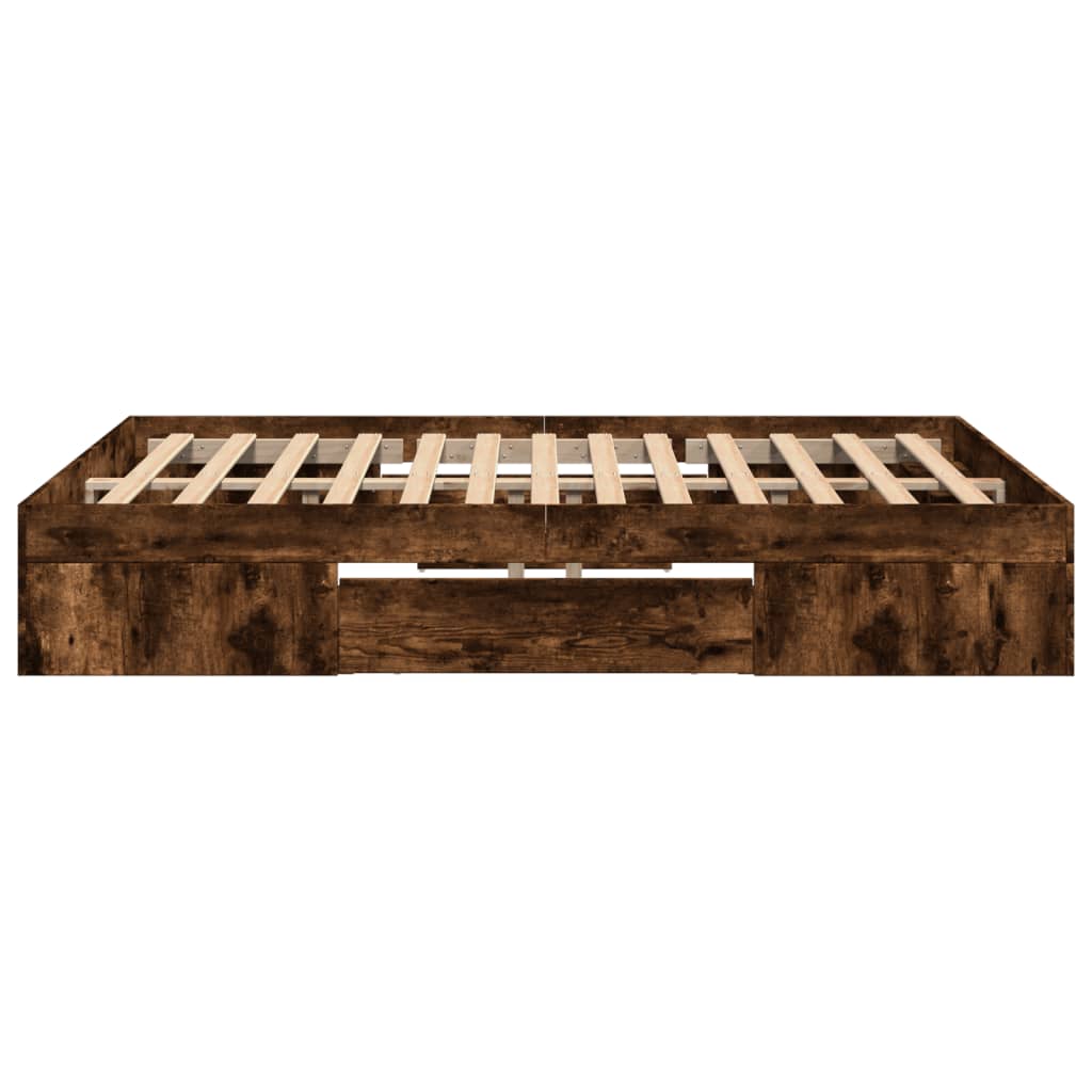 Giroletto senza Materasso Rovere Fumo 120x200 cm in Truciolato | homemem39