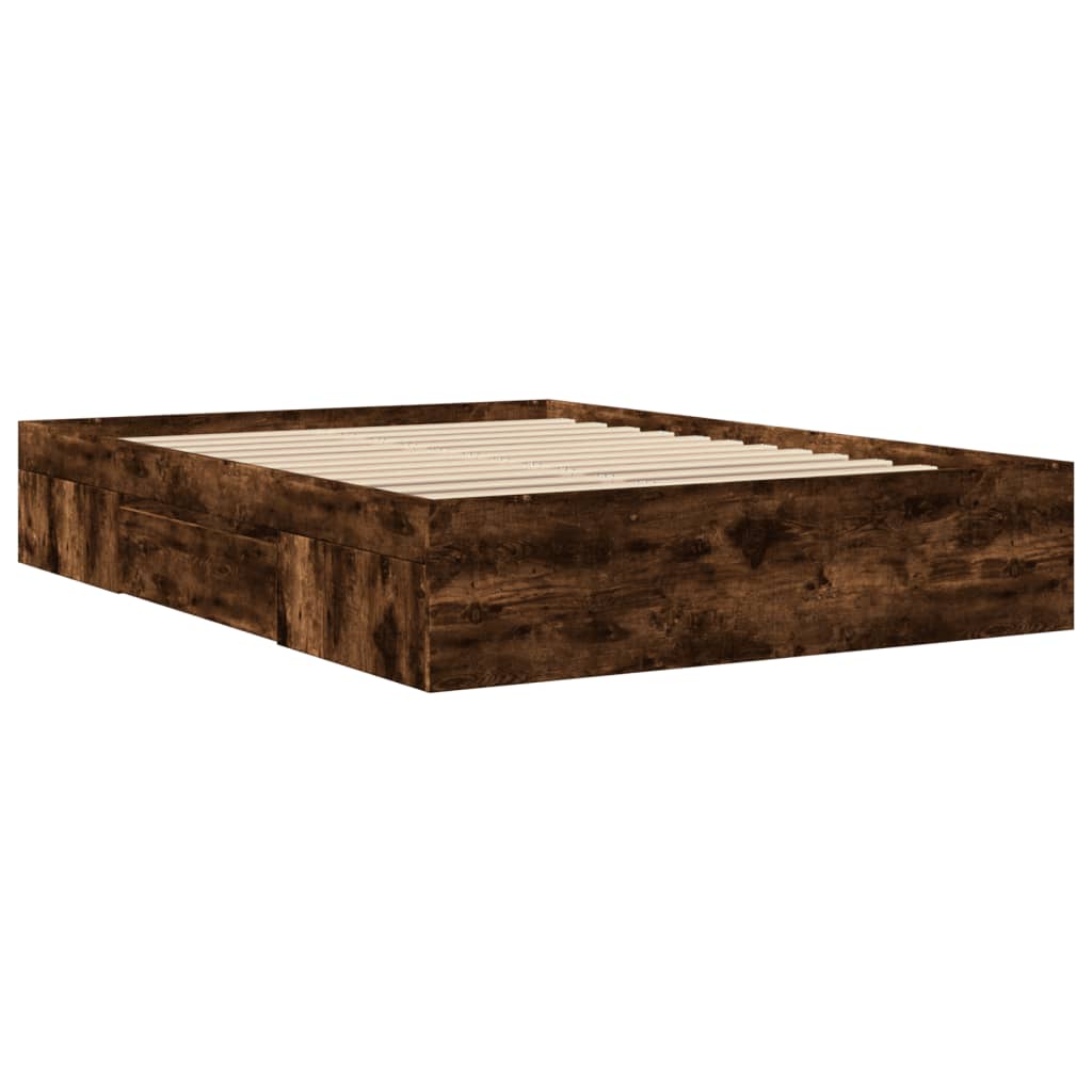 Giroletto senza Materasso Rovere Fumo 120x200 cm in Truciolato | homemem39