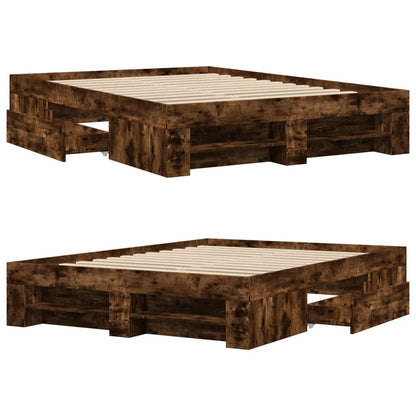 Giroletto senza Materasso Rovere Fumo 120x200 cm in Truciolato | homemem39