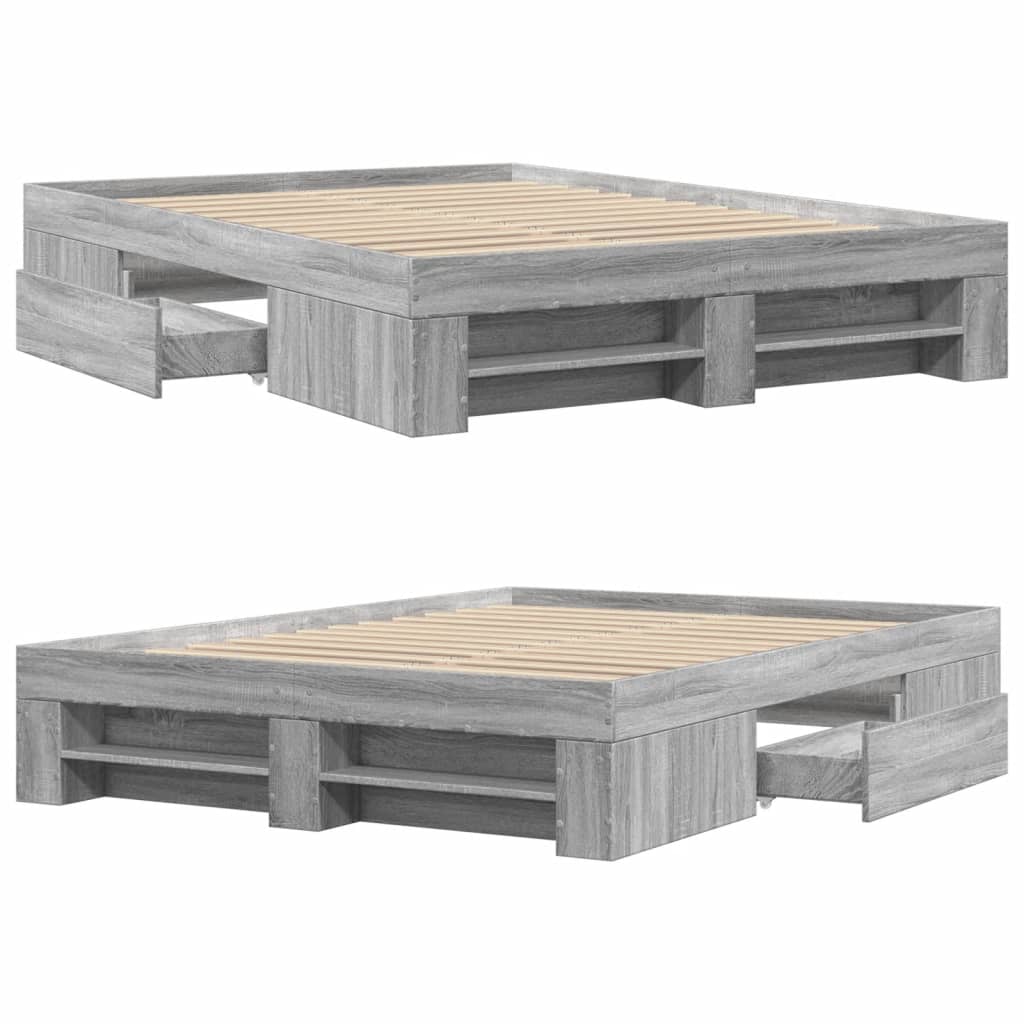 Giroletto Grigio Sonoma 120x200 cm in Legno Multistrato | homemem39