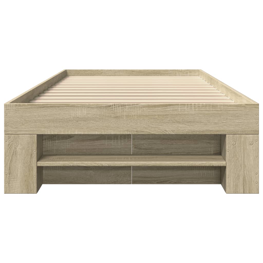 Giroletto senza Materasso Rovere Sonoma 100x200cm in Truciolato - homemem39