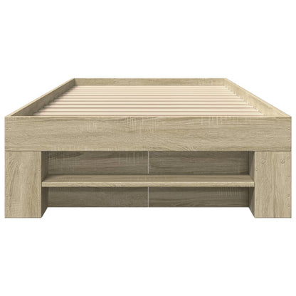 Giroletto senza Materasso Rovere Sonoma 100x200cm in Truciolato - homemem39