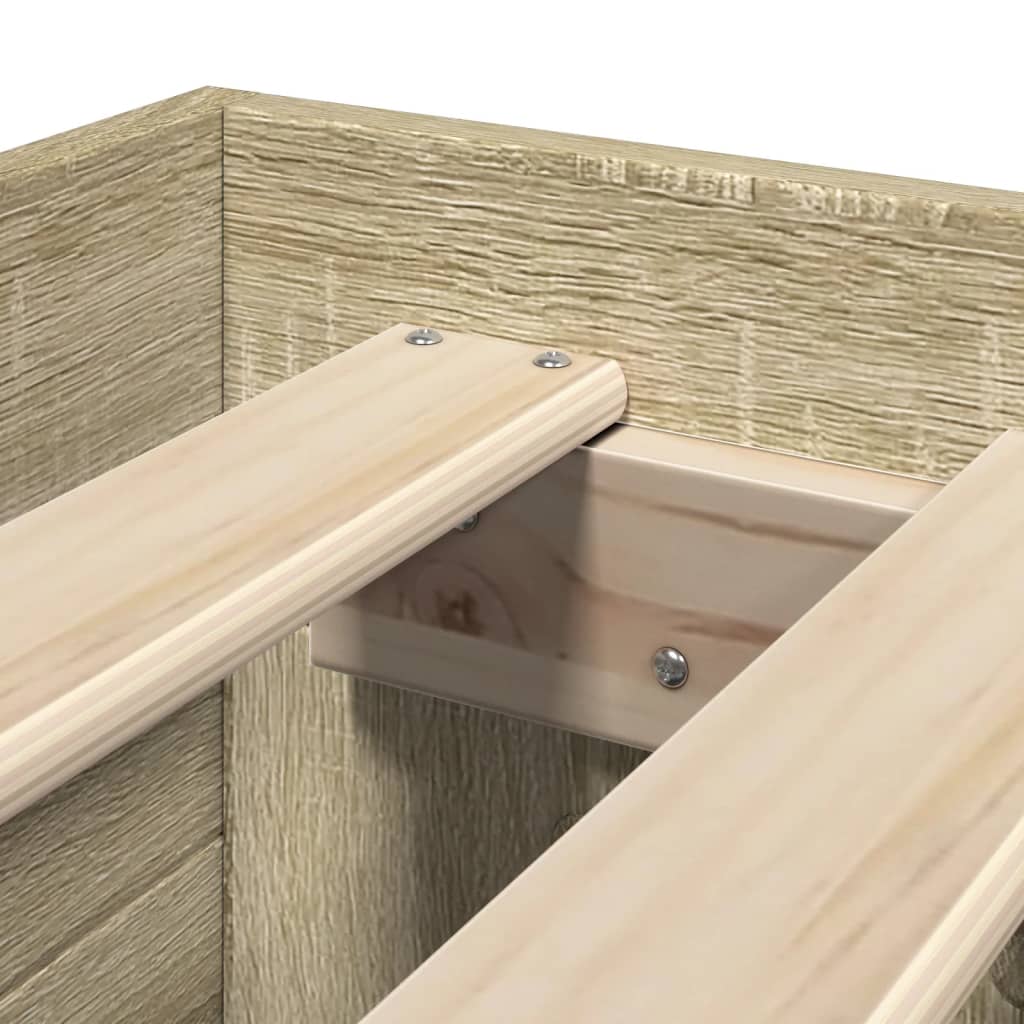 Giroletto senza Materasso Rovere Sonoma 100x200cm in Truciolato - homemem39