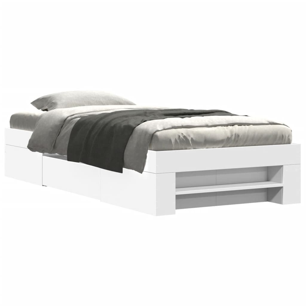Giroletto Bianco 90x200 cm in Legno Multistrato | homemem39